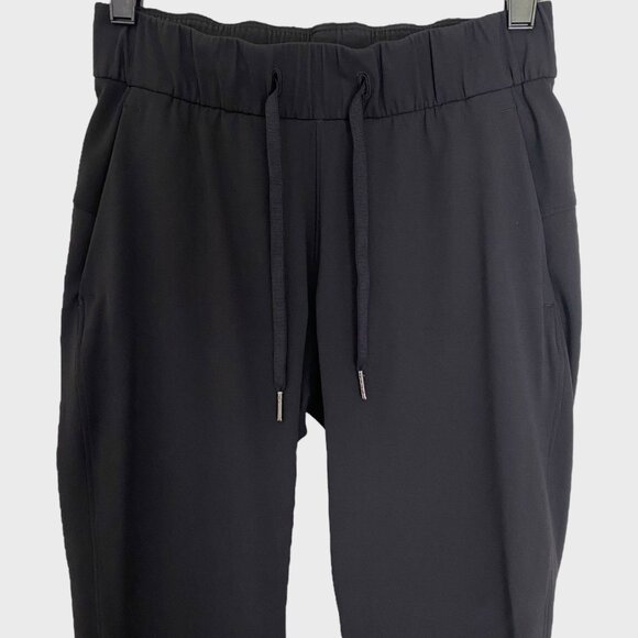 Lululemon On The Fly Pants Black Women's Size 2 Athletic Relaxed Fit Ankle 7/8 - Picture 5 of 9